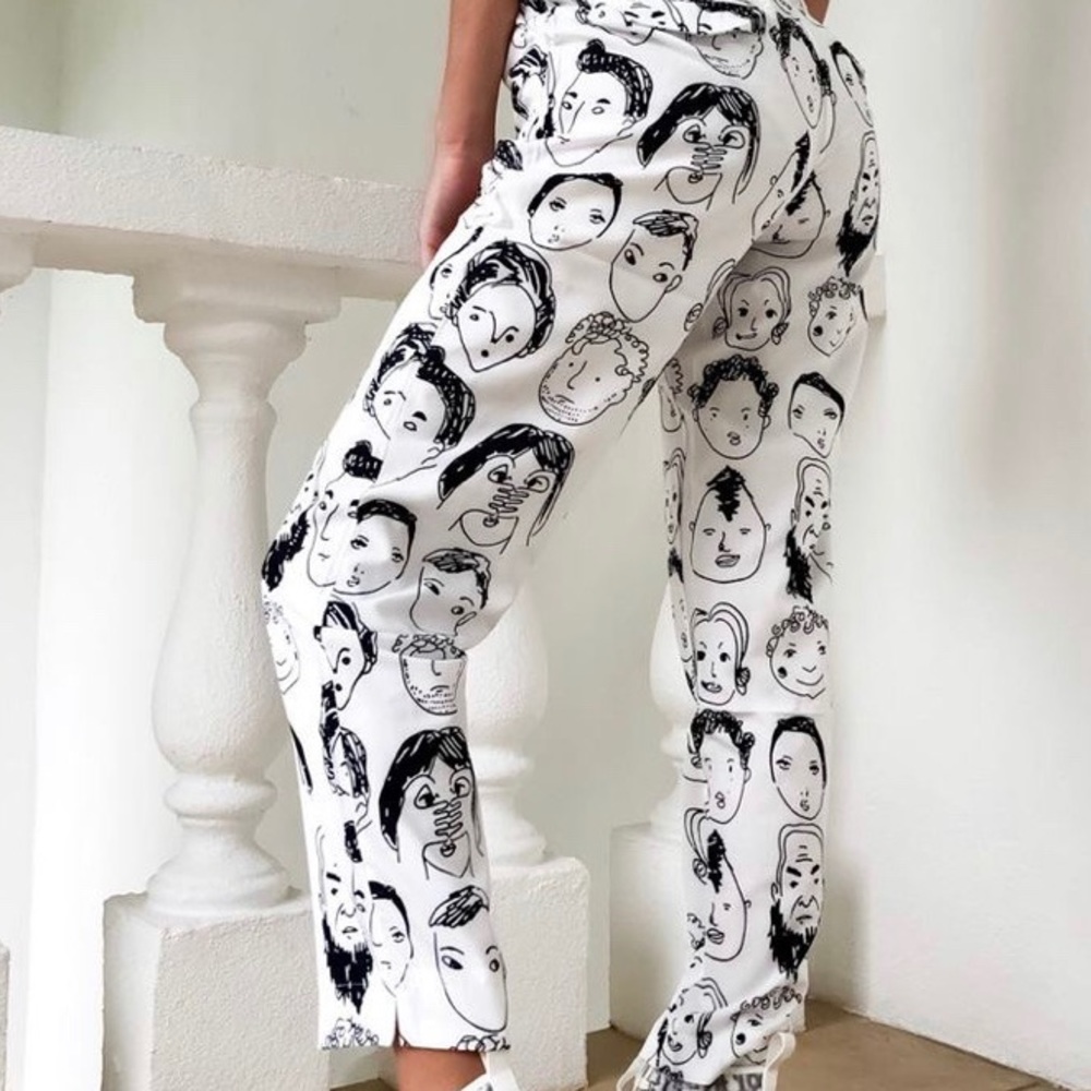 BRAND NEW face print pants!
